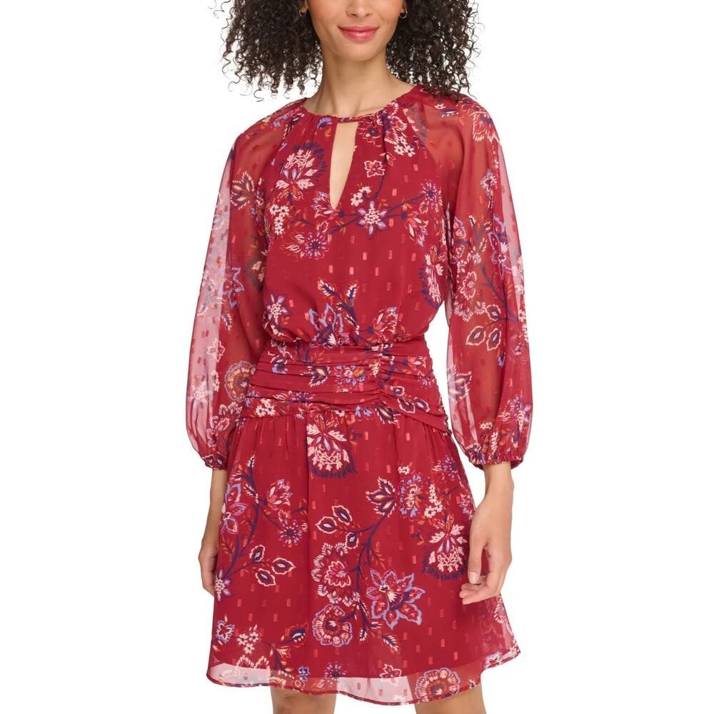 NEW Vince Camuto‎ Women's Size 2 Floral Printed Fit & Flare Dress Size 2 NWOT